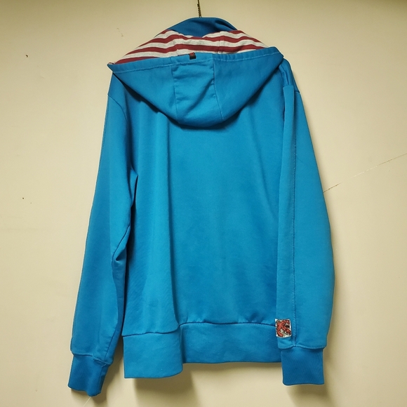 Redbat Men's Large Light Blue Hooded Zip-Up Jacket - Picture 12 of 15